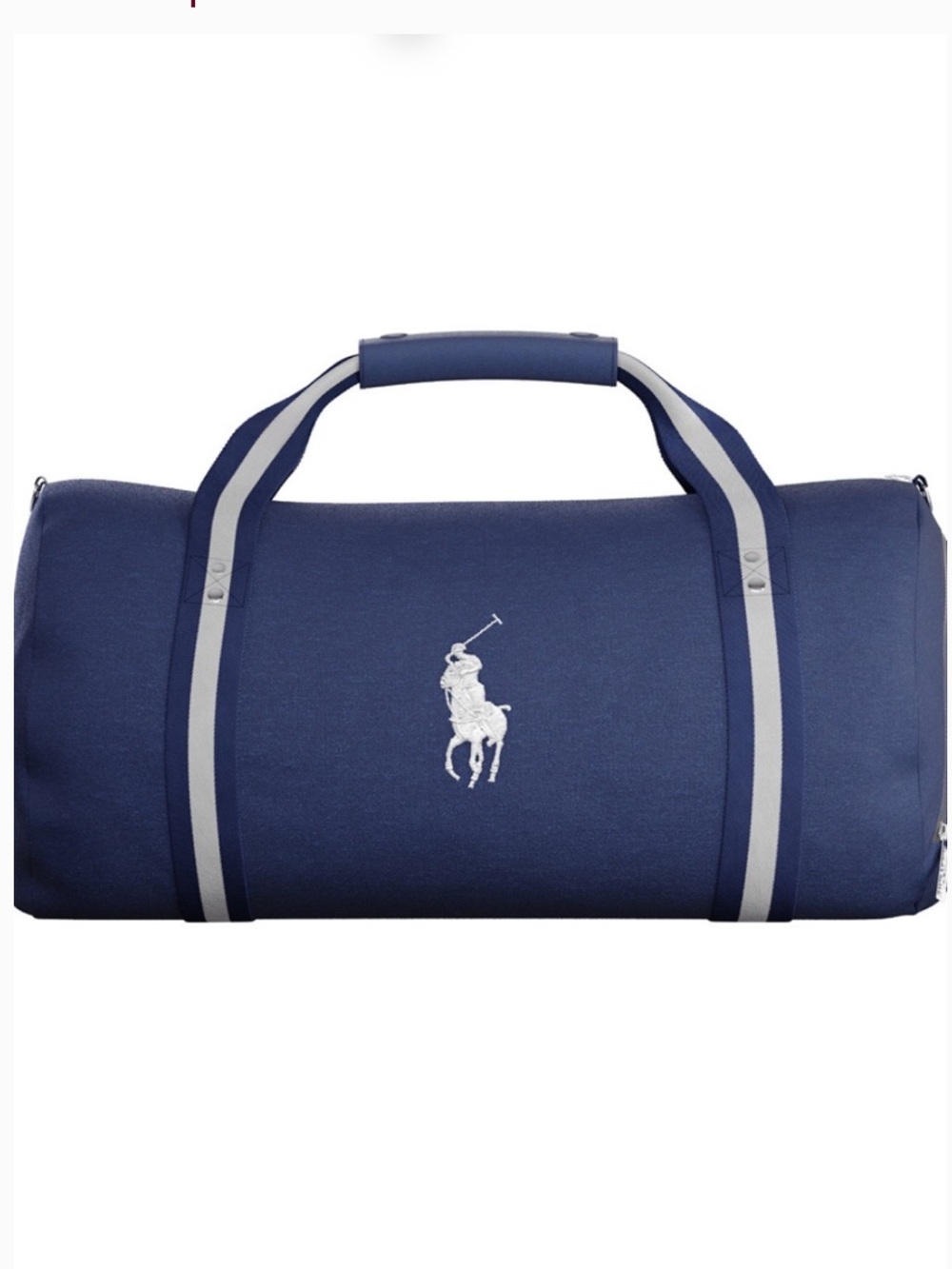 Polo Ralph Lauren Heritage Duffle Bag Navy Blue and White Large Weekender
